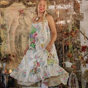 🔥 Magnolia Pearl Appliqué Vianney Slip Dress🔥